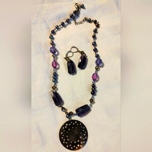 Lia Sophia Necklace & Earring Set